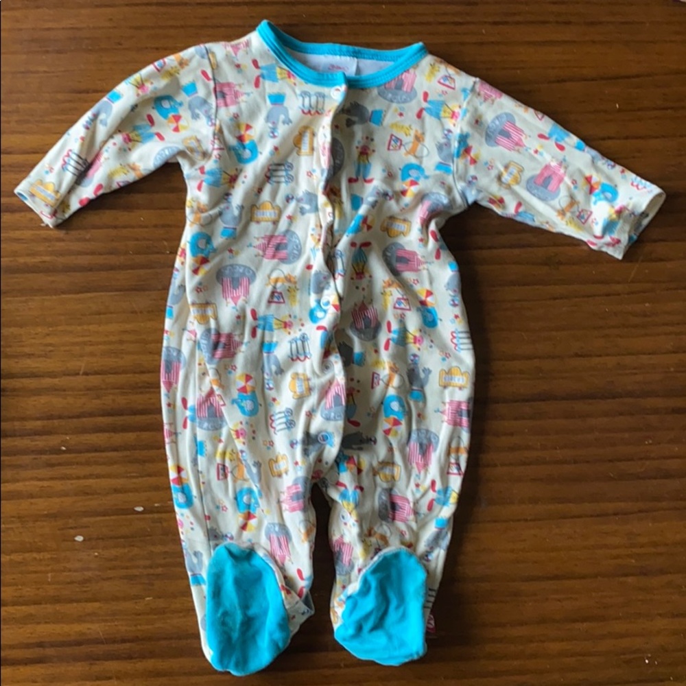 Zutano button up footie pajamas